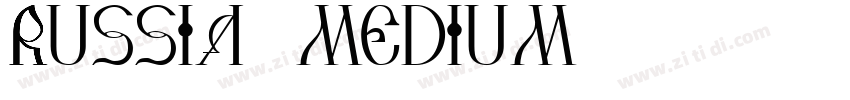 Russia Medium字体转换